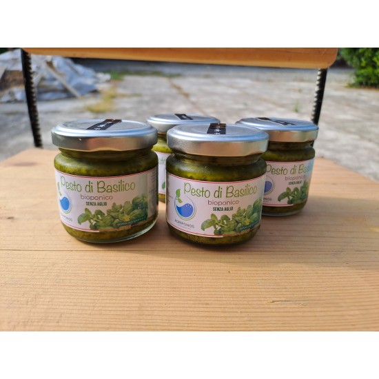 Pesto di basilico bioponico senza aglio