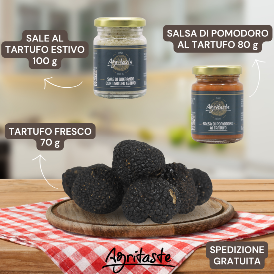 Box con tartufo nero estivo fresco (70g) + prodotti al tartufo