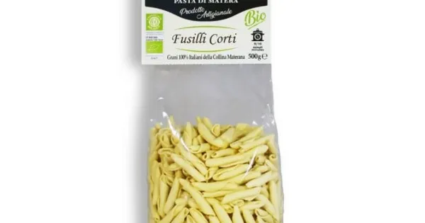 Fusilli corti pasta secca artigianale biologica 100% italia