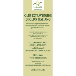 Olio evo toscano del chianti 1 lt raccolta 2024/2025